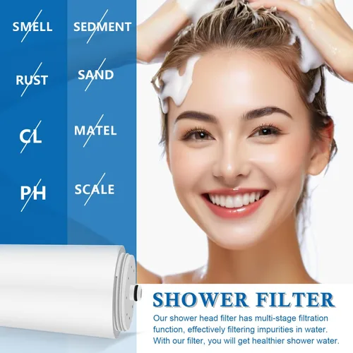 Miniatura 4 de Filtro de repuesto de agua para cabezal de ducha, compatible con cartucho de cabezal de ducha Aquasana AQ-4100, AQ-4100NSH, AQ-4105CHR, AQ-4125