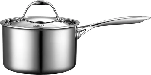 Miniatura 5 de Cooks Standard Cacerola clásica de acero inoxidable de 7 cuartos de galón con tapa y cacerola de acero inoxidable revestido de múltiples capas de 3