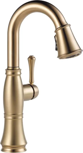 Miniatura 15 de Delta Cassidy Lumicoat Arctic Stainless 9997-AR-PR-DST - Grifo de barra de níquel cepillado con rociador extraíble, moderno grifo de fregadero