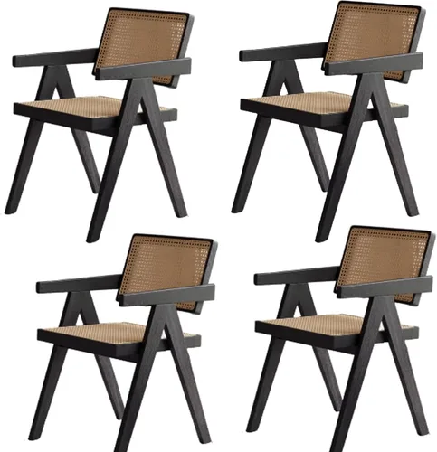 Miniatura 19 de Armless Side Chairs Single Leisure Chair Set, Upholstered Boucle Dining Chairs, Vanity Chair with Curved Backrest and Solid Wood Legs, for Kitchen