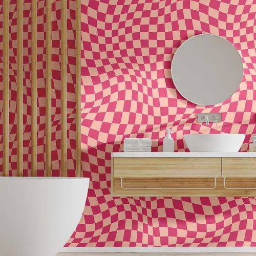 Miniatura 7 de Dunzoom Papel tapiz a cuadros de despegar y pegar de 15.75''x118'' pulgadas, estético, extraíble, papel de contacto, papel tapiz preppy, decoración