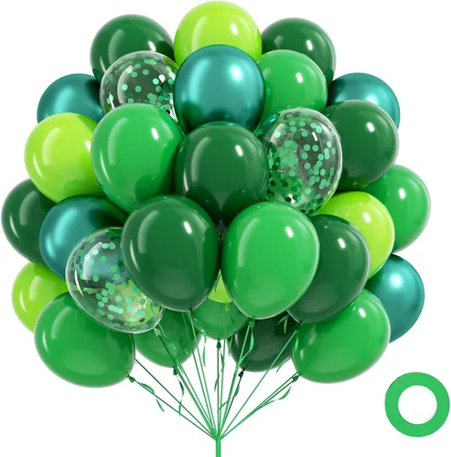Miniatura 20 de 60 globos de 12 pulgadas, color verde salvia, azul polvoriento y amarillo pastel, globos de color azul nude y verde para baby shower, boda, Azul