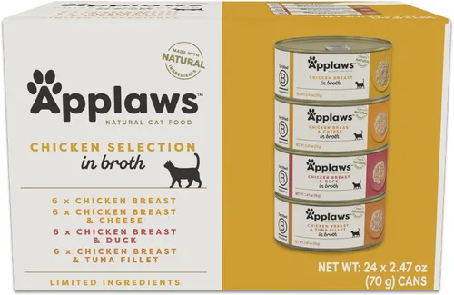 Miniatura 14 de Applaws - Comida húmeda enlatada natural para gatos, ingredientes limitados y naturales, alto contenido en proteínas sin aditivos artificiales