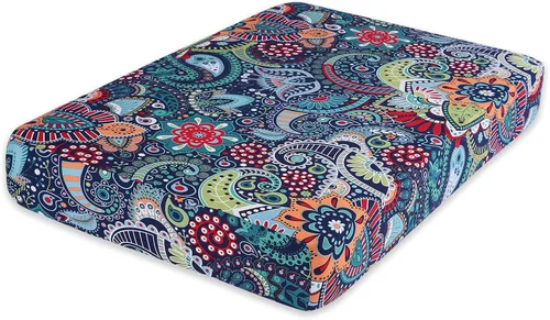 Miniatura 38 de hyha Fundas de cojín estampadas para sofá al aire libre, fundas florales lavables para muebles de patio, exteriores, funda de repuesto para asiento