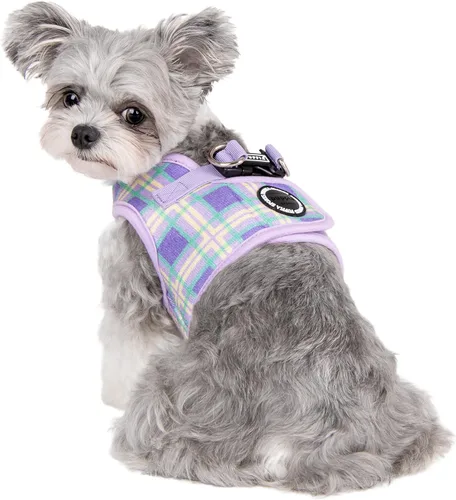 Miniatura 4 de Puppia Arnés para perro con chaleco de moda para primavera y verano, beige_Minmi, talla S