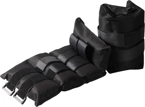 Miniatura 9 de JFIT Pesas de tobillo ajustables - Par de pesas de tobillo con 10 opciones de peso y paquete - de 0.5 a 10 libras cada una, juego de 2, correas