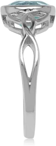 Miniatura 3 de Silvershake Triquetra Trinity - Anillo de plata de ley 925 con diseño de nudo celta
