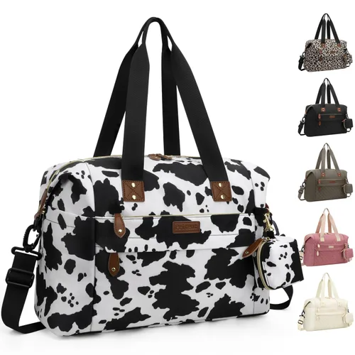 Miniatura 25 de Pritent Bolsa de pañales, bolsas de pañales para bebé con funda para chupete, correas de hombro, clips para cochecito, bolsa grande impermeable