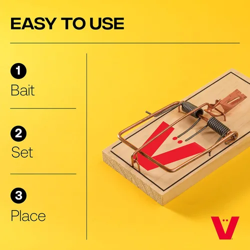 Miniatura 5 de Trampa para ratones con pedal de metal de madera de origen sostenible FSC Victor - 20 trampas de madera - M156-20 - Trampas de presión para ratones