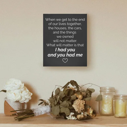 Miniatura 6 de Letrero romántico de madera para parejas, con frase de amor, frase de amor, aniversario para marido o esposa