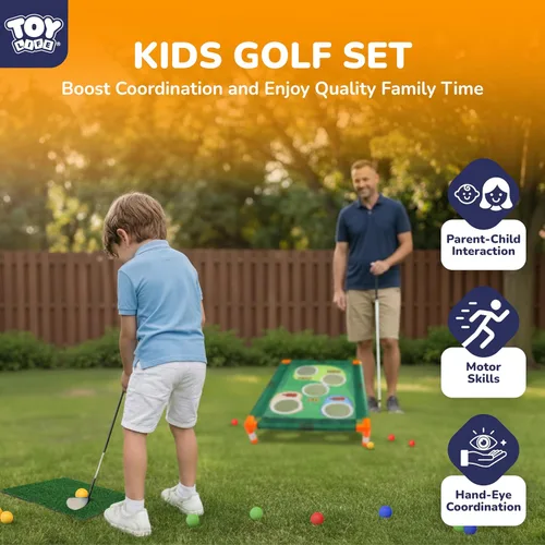 Miniatura 2 de TOY Life Juego de Cornhole de Golf Juego de Golf Corn Hole Set Juego de Golf Chipping para Adultos y Niños Juego de Golf de Patio Trasero Juego