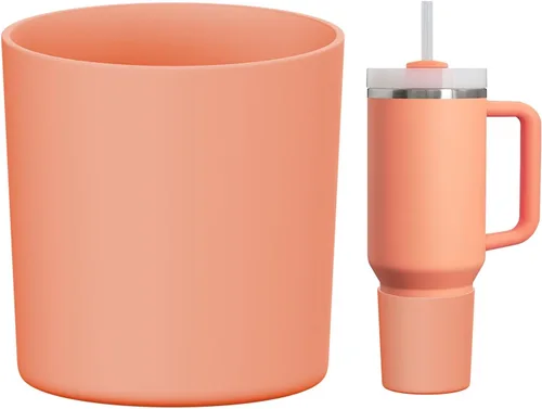 Miniatura 27 de WUQID Bota de silicona superior compatible con Stanley Quencher H2.0 e IceFlow Flip y ProTour de 40oz 30oz 20oz 14oz, se ajusta al mismo diámetro