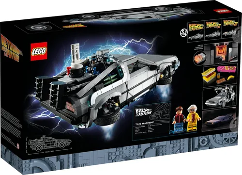 Miniatura 6 de LEGO Icons Máquina del Tiempo de Regreso al Futuro 10300, Kit de Construcción de Auto Modelo Basado en el DeLorean de la Película Icónica