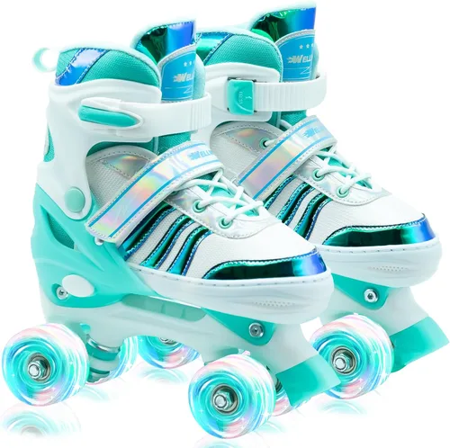 Miniatura 8 de Patines de Ruedas para Niños, 4 Patines de Ruedas Ajustables con Ruedas Iluminadas, Patines de Ruedas para Niñas y Niños, Niños Principiantes