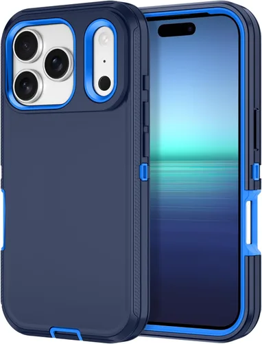 Miniatura 17 de I-HONVA Funda para iPhone 17 a prueba de golpes, a prueba de polvo y caídas, 3 capas de protección de cuerpo completo [sin protector de pantalla]