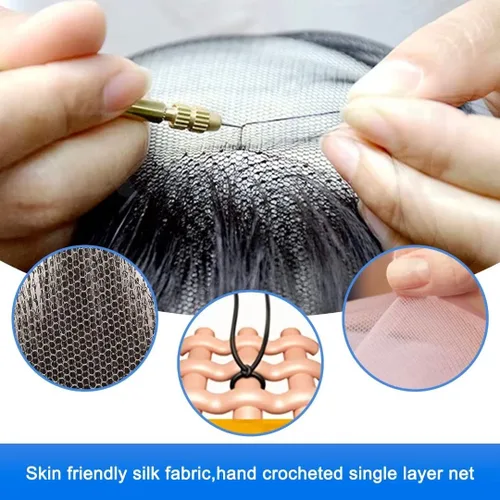 Miniatura 4 de Barba falsa de cabello 100 % humano, barba facial negra, cabello humano realista, cabello facial atado a mano, encaje invisible, bigote falso