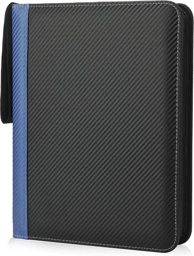 Carpeta de 9 bolsillos para cartas coleccionables con fundas, organizador de cartas, 900 bolsillos de doble cara, carpeta de colección de cartas PU,