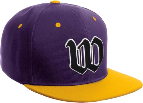 Miniatura 114 de Daxton Gorra clásica con visera de billete plano con letras del alfabeto inglés antiguo de la A a la Z
