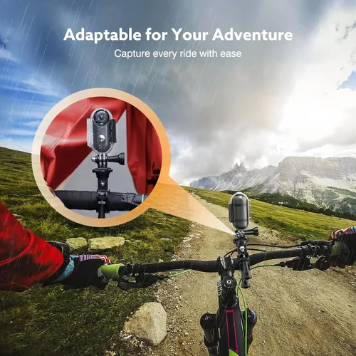 Miniatura 7 de Z10 - Cámara de acción 4K, cámara deportiva portátil de 256GB con estuche impermeable, clip magnético y accesorios de montaje rápido, cámara