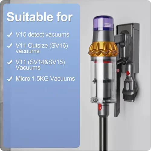 Miniatura 2 de FUNTECK Soporte de pared compatible con aspiradoras Dyson V11, V11 Outsize y V15, estación de carga que reemplaza la pieza n.º 970011-01 y 970011-02
