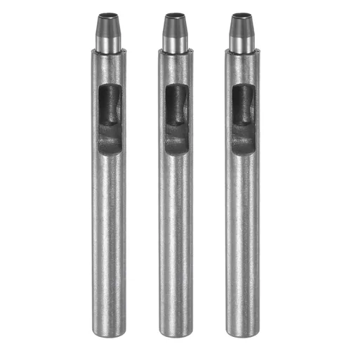 Miniatura 17 de HARFINGTON 2 piezas de perforador de cuero de 0.031 in recto, redondo, ojal, remache a presión, fijador para cuero, artesanía, ropa, bolso, cortina