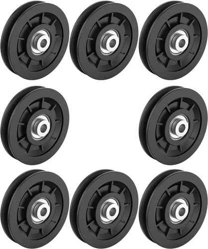 Miniatura 10 de 90mm/3.5" Rodamiento Universal de Nylon Polea-Rueda para Reemplazo de Equipo de Gimnasio en Casa, Cable Máquina, Rodamiento Resistente al Desgaste