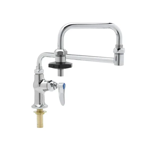 Miniatura 2 de T&S Brass B-0590 - Llenadora de olla aislada con boquilla de doble junta de 18 pulgadas con control de encendido y apagado, color plateado