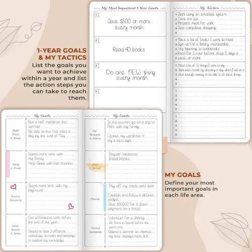 Miniatura 6 de GoGirl Planificador y Organizador para Mujeres – Planificador Semanal de Tamaño de Bolsillo, Diario de Objetivos y Agenda para la Gestión del Tiempo