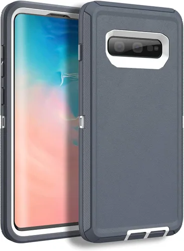 Miniatura 8 de MXX Funda Defender resistente, compatible con Galaxy S10 Plus Full Armor Body Cover a prueba de golpes, parachoques integrado 3 en 1 capas híbridas