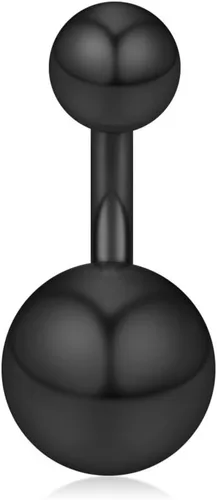 Miniatura 4 de Ruifan 14G 0.236 in 1/4 pulgadas 316L Acero quirúrgico cristal ferido CZ corto ombligo aretes de ombligo anillos de botón 4-6 piezas