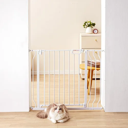 Miniatura 15 de VEVOR - Puerta de bebé extra ancha de 29.5-46" para escaleras, puerta de cierre automático para perros para la casa, puertas para mascotas de fácil