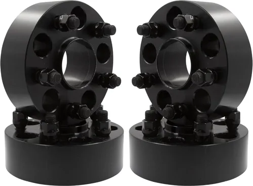 Miniatura 12 de Wheel Accessories Parts 2 adaptadores de espaciadores de rueda centrados en buje 5 en 4.724 in 0.197x4.724 in 1.00" de grosor 0.551 in 1.50