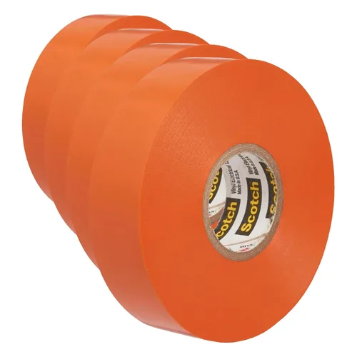 Miniatura 20 de 3M Scotch Cinta eléctrica de codificación de colores de vinilo de 35, 3/4 pulgadas x 66 pies, 10 rollos, violeta, certificado CSA, certificación UL