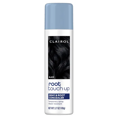Clairol Spray de coloración temporal para retoque de raíz, color de cabello negro, paquete de 1