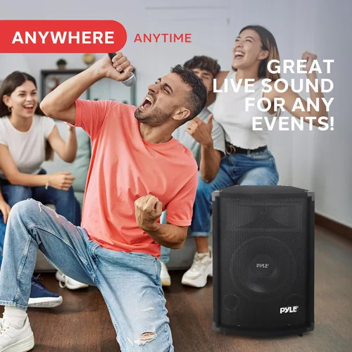 Miniatura 6 de PYLE-PRO PADH1079 – 500 W 10 pulgadas Gabinete de altavoces de dos vías