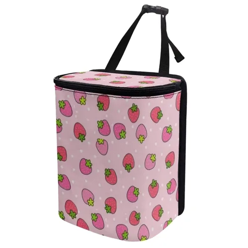 Miniatura 29 de Basurero para automóvil con tapa, bolsa de basura para colgar del automóvil, a prueba de fugas, portátil, papelera, sedán, accesorios