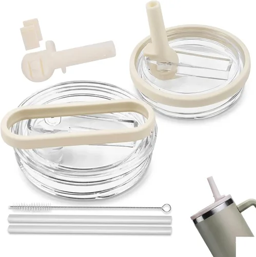 Miniatura 8 de Stanley Cup - Paquete de 3 tapas de repuesto para Stanley Cup Quencher de 40 onzas con popote, a prueba de derrames y resistentes a fugas, fundas