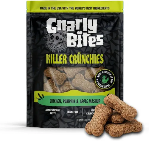 Miniatura 6 de Killer Crunchies - Golosinas para perros, aperitivo crujiente y saludable para cachorros y perros adultos, hecho con carne de res real, receta