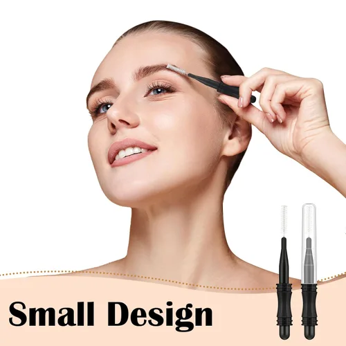 Miniatura 6 de Vesici 200 piezas de micro cepillos para cejas con tapa, cepillo multifuncional para laminación de cejas, peine de pestañas, carrete de cejas