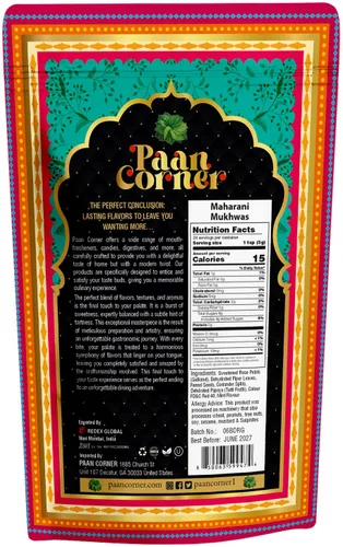 Miniatura 2 de Paan Corner Maharani Mukhwas, Ambientador Queen con cuchara, ingredientes limpios, 4.23 onzas