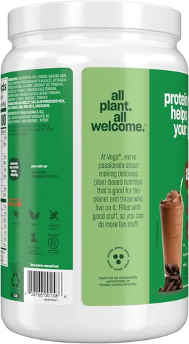 Miniatura 3 de Vega Protein and Greens Proteína en polvo, chocolate, 0.71 oz de proteína a base de plantas más verduras, vegano, sin OMG, proteína de guisante