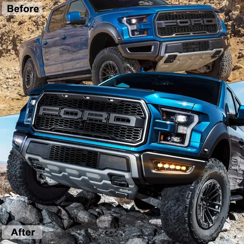 Miniatura 3 de Luces antiniebla para Ford Raptor con señales de giro LED Switchback y luz de circulación diurna compatible para Ford Raptor 2017 2018 2019 2020 Gen