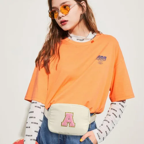 Miniatura 4 de YOOLIFE - Cangureras cruzadas con iniciales, regalos de cumpleaños personalizados para mujeres, adolescentes, niñas, su madre, hija, hermana