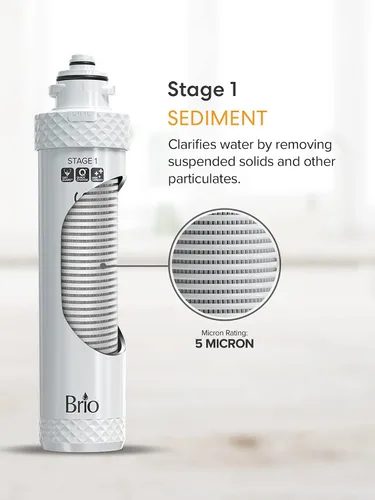 Miniatura 4 de Brio Kit de reemplazo de filtro de enfriador de agua de 2 etapas, para modelos con "UVF2" - 1500 galones