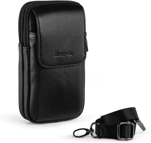 Funda de cuero Hengwin para teléfono se ajusta para iPhone 16 Pro Max 15 Plus 14 Pro Max 13 Pro Max 12 Pro Max Samsung Galaxy S24 Ultra S23 Ultra
