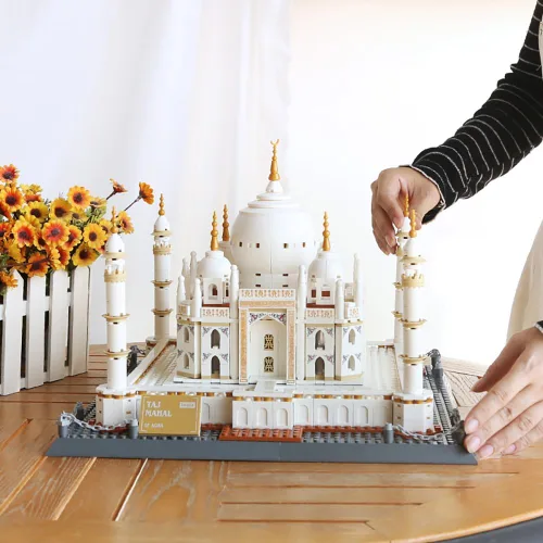 Miniatura 2 de Apostrophe Games Taj Mahal Set de Bloques de Construcción (1,113 Piezas) Serie de Monumentos Famosos de la India Modelo del Taj Mahal para Niños