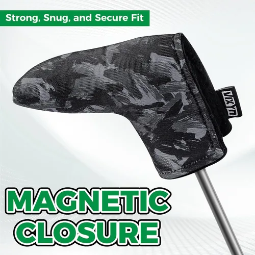 Miniatura 3 de VIXYN Cubierta para putter Blade – Fundas para putter de golf de primera calidad – Cubiertas magnéticas con forro polar