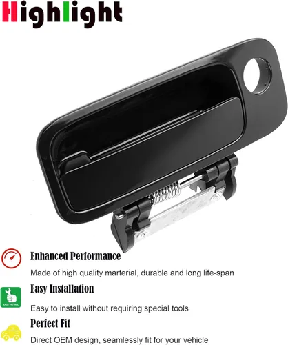 Miniatura 5 de Manija de puerta exterior exterior del lado del pasajero delantero derecho para Toyota Avalon 2000 2001 2002 2003 2004 Reemplazar OEM # 80339