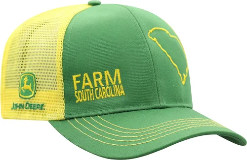 Miniatura 110 de John Deere Gorra de béisbol con logotipo y malla trasera con contraste, para hombre