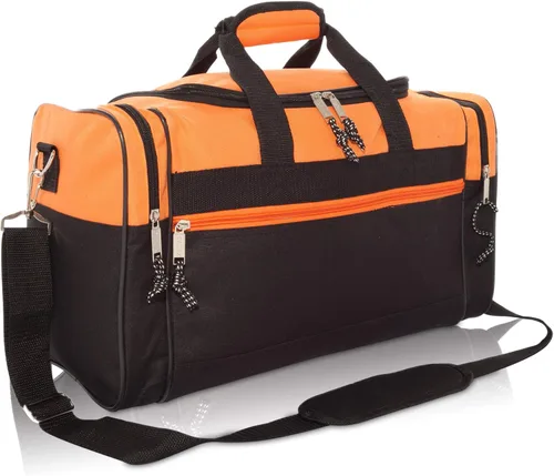 Miniatura 16 de Bolsa de lona, de DALIX, para el gimnasio, para viajar, 17 pulgadas